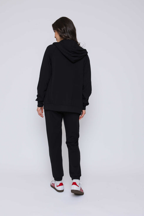 Tina-Luxe Fleece Oversized Zip Hoody